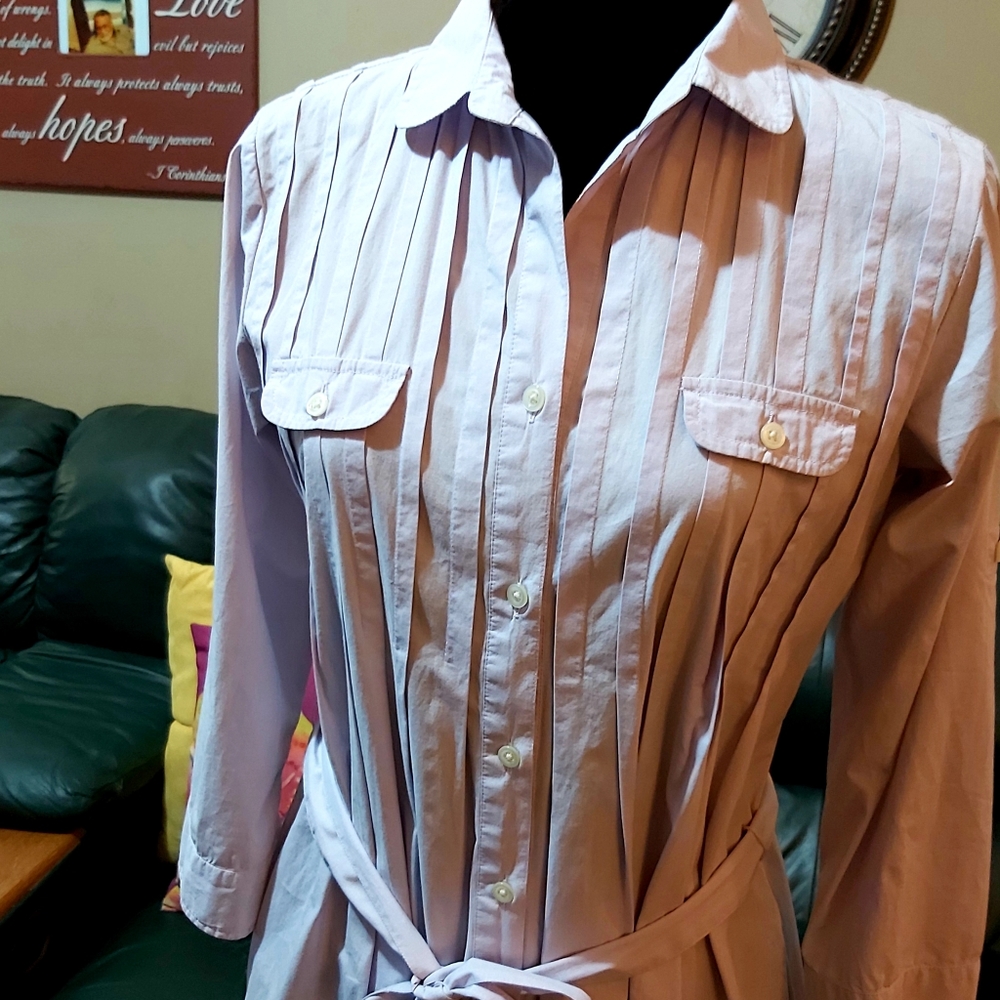 Gap Lavender Shirt Dress